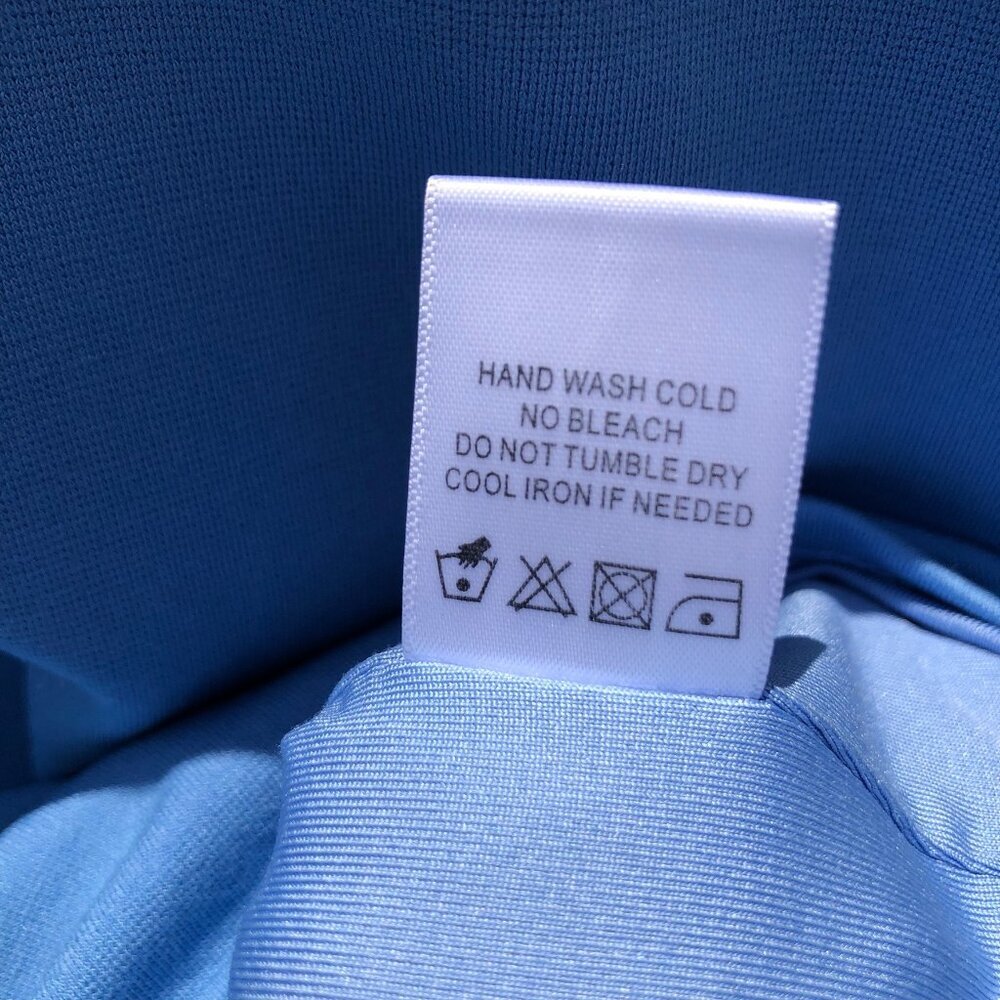 Lovers + Friends Medium Anthropologie Midi Dress Blue Donatella Sleeveless - Picture 8 of 8